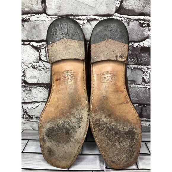 Johnston & Murphy Handcrafted Brown Leather Weaves Dress Loafers Men 11M US/44EU - Picture 6 of 16